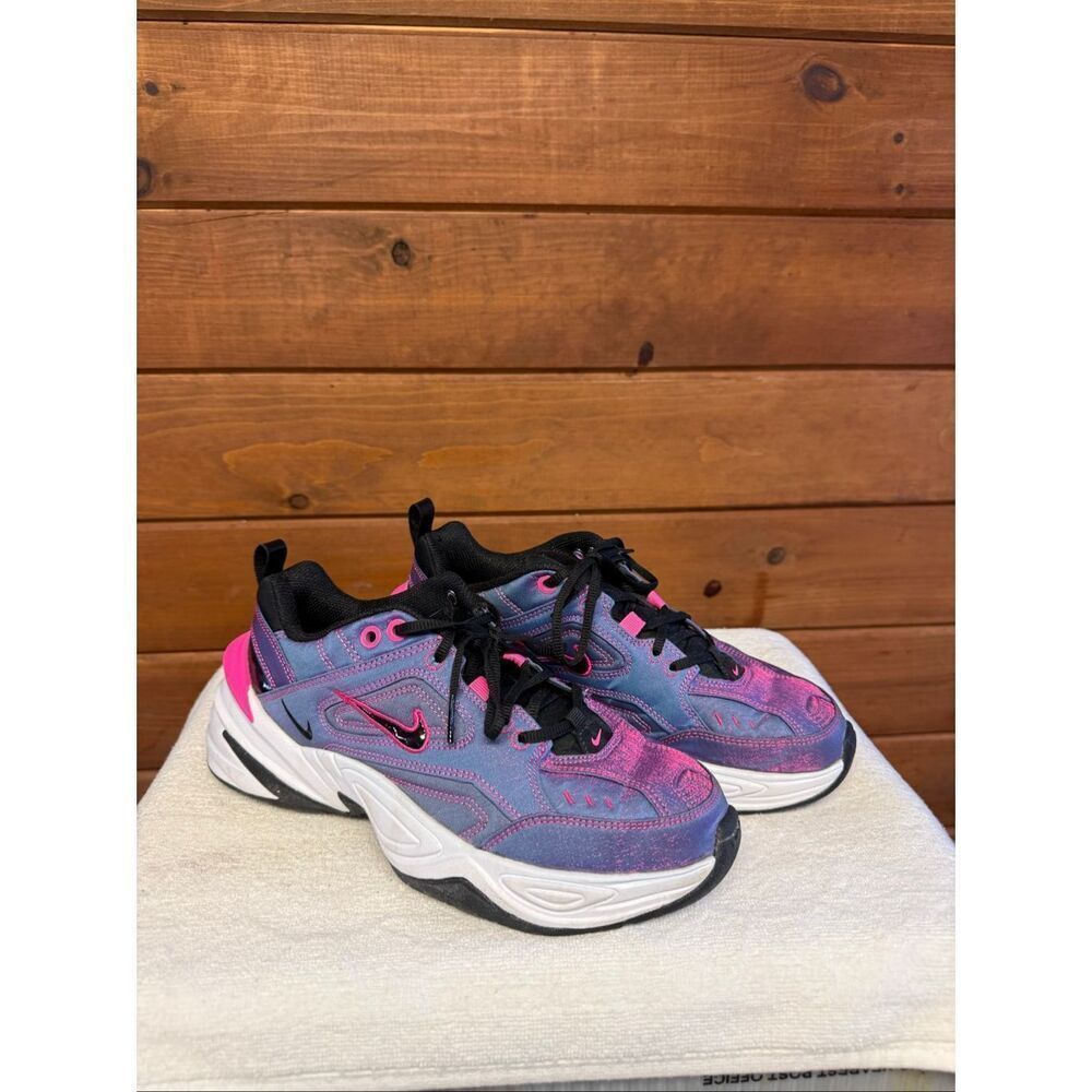Nike M2K Tekno SE Women's shoes Laser Fuchsia/Black/White Sz 7.5 AV4221-600